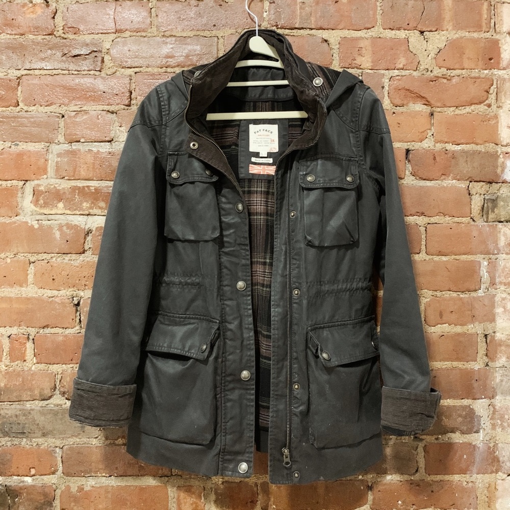Waxed canvas style jacket